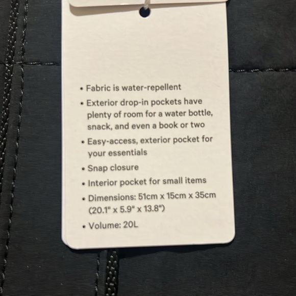 NWT Lululemon Daily Multi Pocket Tote Bag black - Picture 5 of 5